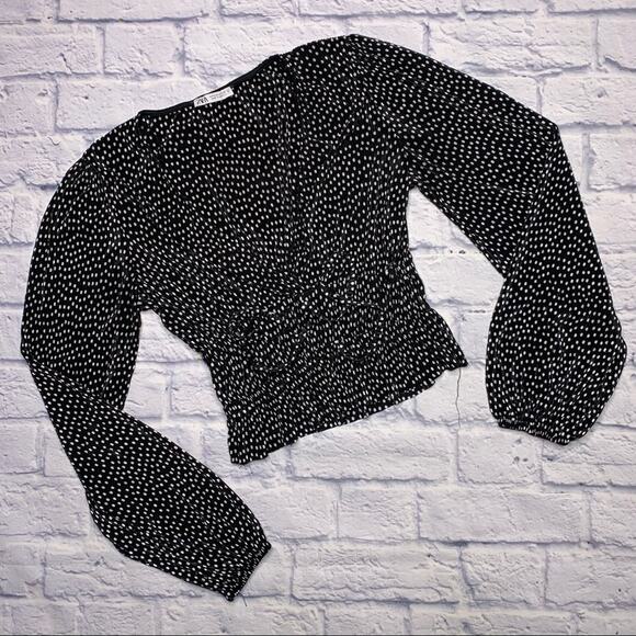 Zara Polka Dot Blouse - Picture 1 of 7